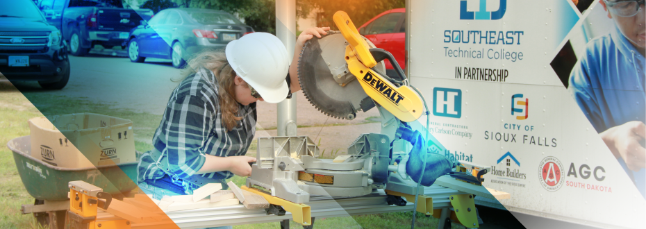 Students planning repair on large diesel engine in diesel lab